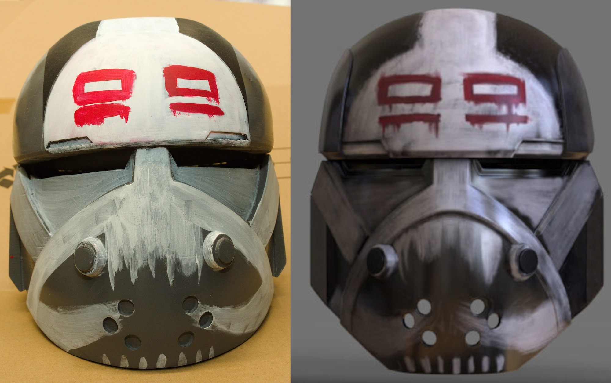 Helmet reference comparison